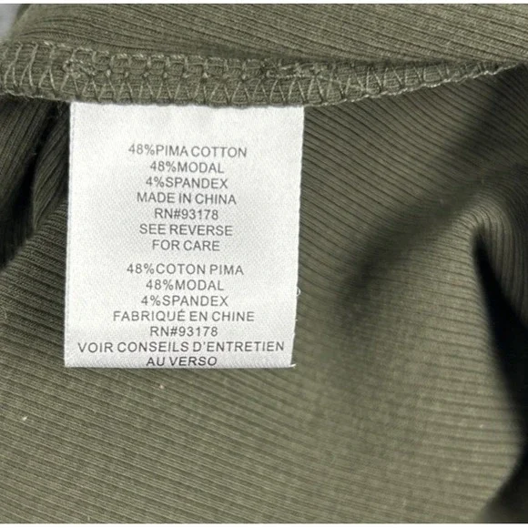 House of Harlow 1960 Dress Small Maxi Ribbed Knit Bodycon Chic Moss Green - Picture 6 of 8